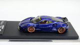 1:64 Veloce Ferrari 488 GTB LB Performance Metallic Blue. Resin.