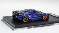 1:64 Veloce Ferrari 488 GTB LB Performance Metallic Blue. Resin.