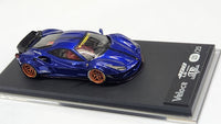 1:64 Veloce Ferrari 488 GTB LB Performance Metallic Blue. Resin.