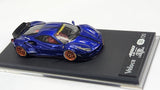 1:64 Veloce Ferrari 488 GTB LB Performance Metallic Blue. Resin.