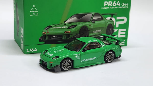 1:64 Pop Race Mazda RX-7 FD3S Re Amemiya Green. Taiwan Edition PR64024