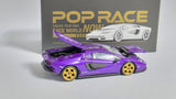 1:64  Pop Race Lamborghini Countach LPI 800-4 Viola Pasifae. Hong Kong Toy Car Salon 2025.