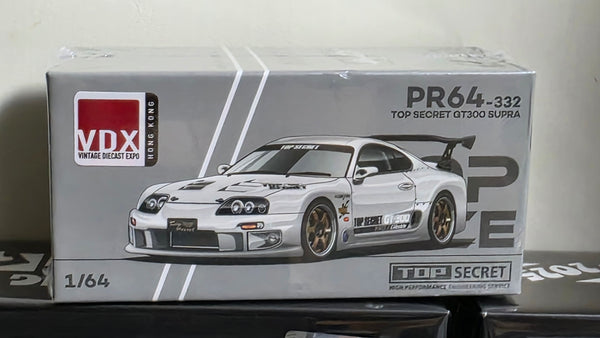 1:64 Pop Race Toyota GT300 Supra Top Secret Raw Metal. Hong Kong Vintage Diecast Expo 2025. PR640332. Diecast.