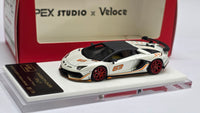 1:64 Veloce x Apex Studio Lamborghini Aventador SVJ Matt Pearl White