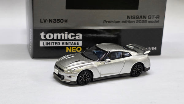 1:64 Tomica Limited Vintage Tomytec LV-N350a Nissan Skyline GT-R R35 Premium Edition 2025 model Silver Diecast