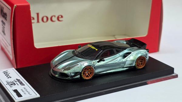 1:64 Veloce Ferrari 488 GTB LB Performance LBWK Ice Blue