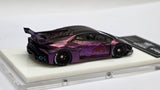 1 of 1 pcs 1:64 Veloce Lamborghini Huracan LBWK Matt Purple Red Bull