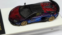 1:64 Veloce x Apex Studio Lamborghini Aventador SVJ Chrome Red/Blue