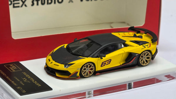 1:64 Veloce x Apex Studio Lamborghini Aventador SVJ Gloss Yellow