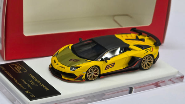 1:64 Veloce x Apex Studio Lamborghini Aventador SVJ Gloss Yellow B
