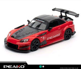 1:64 inno64 X Peako Honda J's racing S2000 Red Hong Kong JDM. High Risk Club. Hong Kong Toy Car Salon 2025
