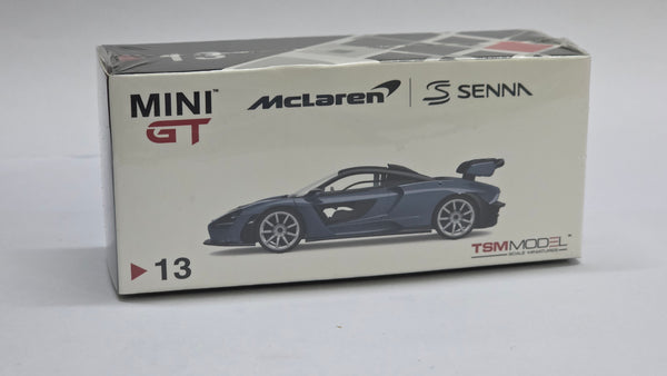 1:64 Mini GT McLaren Senna Victory Grey LHD #13 MGT00013-L