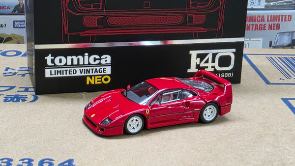 1:64 Tomica Limited Tomytec Vintage NEO Ferrari F40 1989 Red Diecast