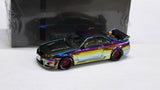 1:64 Pop Race Nissan Skyline GT-R R33 Magic Chrome Vancouver Edition PR64-0425