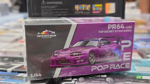 1:64 Pop Race Toyota Supra GT300 Top Secret 458 Tokyo Auto Salon 2025 Hong Kong
