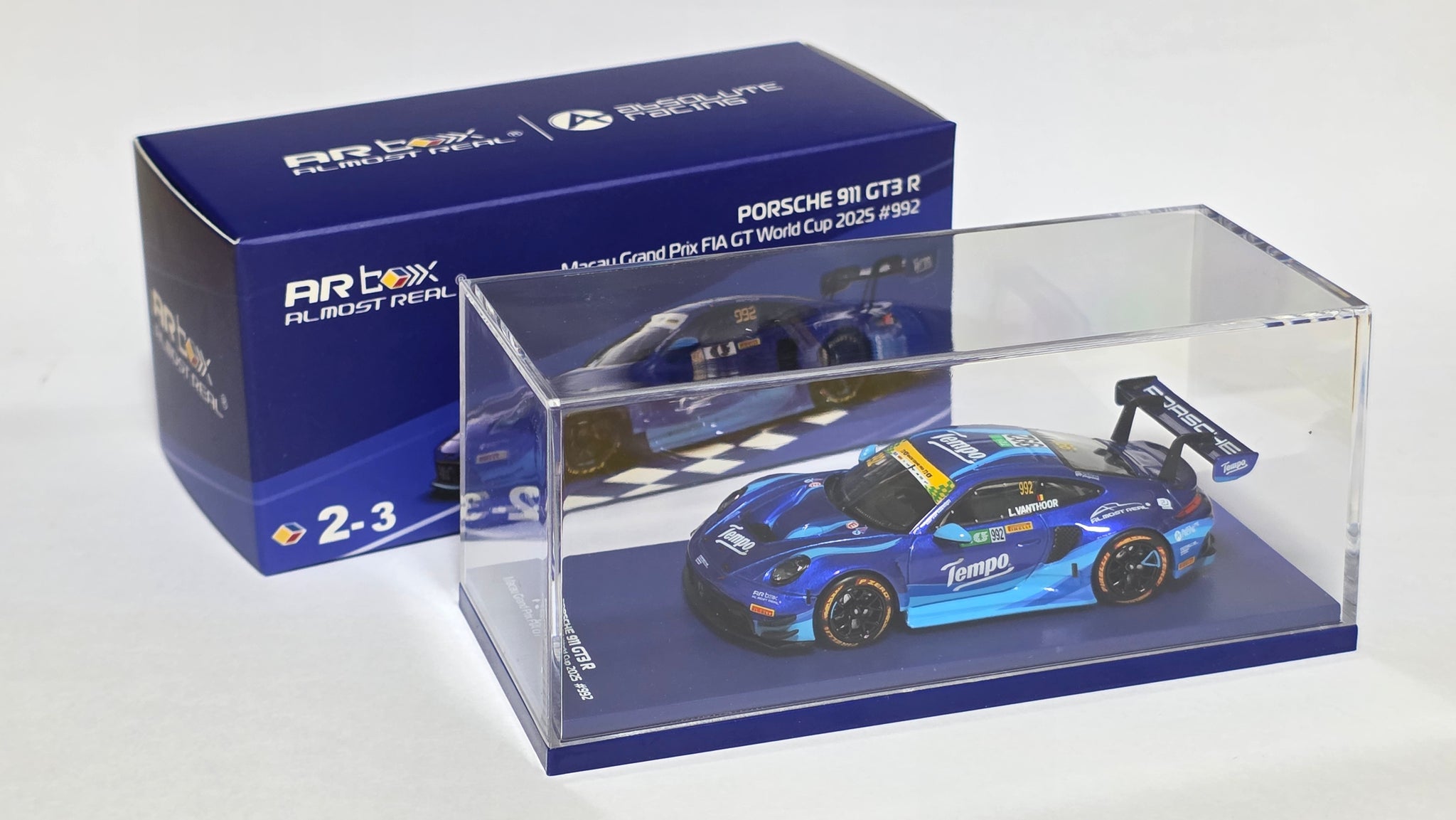 1:64 Almost Real Porsche 911 992 GT3 R Tempo Macau FIA GT World