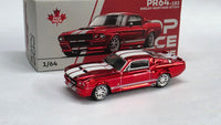 Chase 1:64 Pop Race Ford Shelby Mustang GT500 Chrome Red Canada