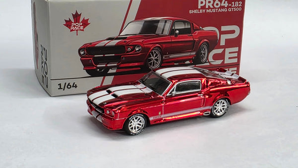 Chase 1:64 Pop Race Ford Shelby Mustang GT500 Chrome Red Canada