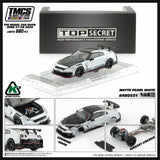 1:64 BM Creations Top Secret Nissan Skyline GT-R R35, Matt Pearl White. 2026 TMCS The model car show Malaysia.