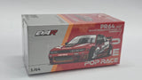 1:64 Pop Race Nissan Silvia S13 Pandem Rocket Bunny EVA RT PRODUCTION MODEL-02 Chrome #507. TMCS, The Model Car Show Malaysia 2026