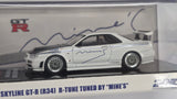 1:64 inno64 Nissan Skyline GT-R R34 R-Tune tuned by Mine’s White
