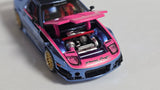1:64 Pop Race Mazda RX-7 FC3S RE AMEMIYA Chrome. Hong Kong Toy car Salon 2026