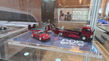 1:64 Pop Race Porsche 911 930 RWB and Truck Red Chrome Hong Kong Toy car Salon