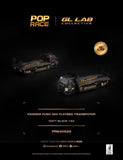1:64 Pop Race X GL LAB Pandem Fuso 200 Flatbed Transporter Matt Black. SGTVII Stance Garage Taiwan 7 SGT7 Exclusive. Brand new.
