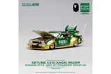 1:64 Pop Race Nissan Skyline C210 Kaido Racer Bosozoku Bape 30th Ann Bathing