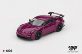 1:64 Mini GT Porsche 911 (992) GT3 Rubystone Red MGT01202-L