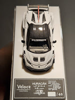 1:64 Veloce Lamborghini Huracan LP610-4 LB Performance Gloss White. Resin