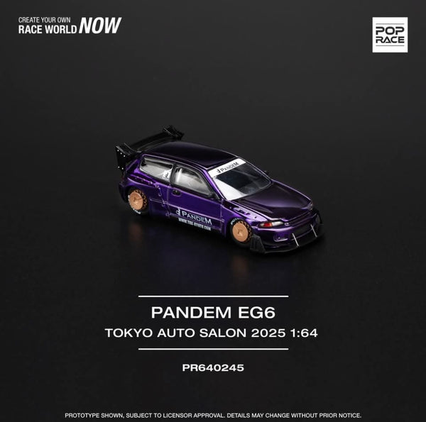 1:64 Pop Race Pandem Rocket Bunny Honda Civic EG6 Tokyo Auto Salon 2025