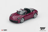 1:64 Mini GT Porsche 911 (992) Targa 4S Rubystone Red MGT01201-L