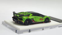 1:64 Veloce x Apex Studio Lamborghini Aventador SVJ Lime Green Pearl. Resin.