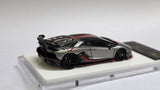 1:64 Veloce x Apex Studio Lamborghini Aventador SVJ  Grey Silver with red stripe
