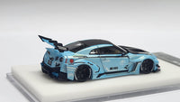 1:64 Veloce Nissan Skyline GT-R R35 35GT-RR LB Performance Macross MS-06G Zaku II Blue. Resin.