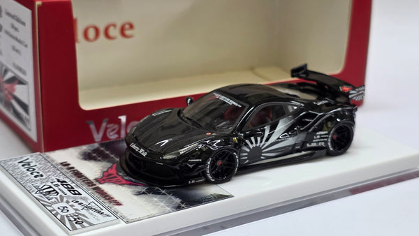 1:64 Veloce Ferrari 488 GTB LB Performance LBWK Black Zero Fighter.
