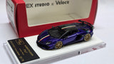1:64 Veloce x Apex Studio Lamborghini Aventador SVJ  Purple with Italian strpie.