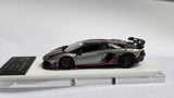 1:64 Veloce x Apex Studio Lamborghini Aventador SVJ  Grey Silver with red stripe