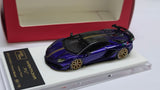 1:64 Veloce x Apex Studio Lamborghini Aventador SVJ  Purple with gold strpie.