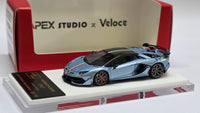 1:64 Veloce x Apex Studio Lamborghini Aventador SVJ Ice Blue.