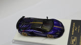 1:64 Veloce x Apex Studio Lamborghini Aventador SVJ  Purple with gold strpie.