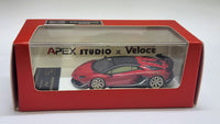 1:64 Veloce x Apex Studio Lamborghini Aventador SVJ Red. Resin.