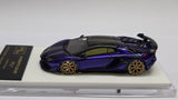 1:64 Veloce x Apex Studio Lamborghini Aventador SVJ  Purple with gold strpie.