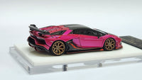 1:64 Veloce x Apex Studio Lamborghini Aventador SVJ Pearl Candy Pink. Resin