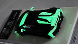 1:64 Veloce Lamborghini Huracan LP610-4 LB Performance Matt Black Glow in the dark. Resin