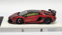 1:64 Veloce x Apex Studio Lamborghini Aventador SVJ Rosso Fuoco Red. Resin