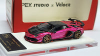 1:64 Veloce x Apex Studio Lamborghini Aventador SVJ Pearl Candy Pink. Resin