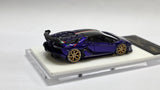 1:64 Veloce x Apex Studio Lamborghini Aventador SVJ  Purple with Italian strpie.