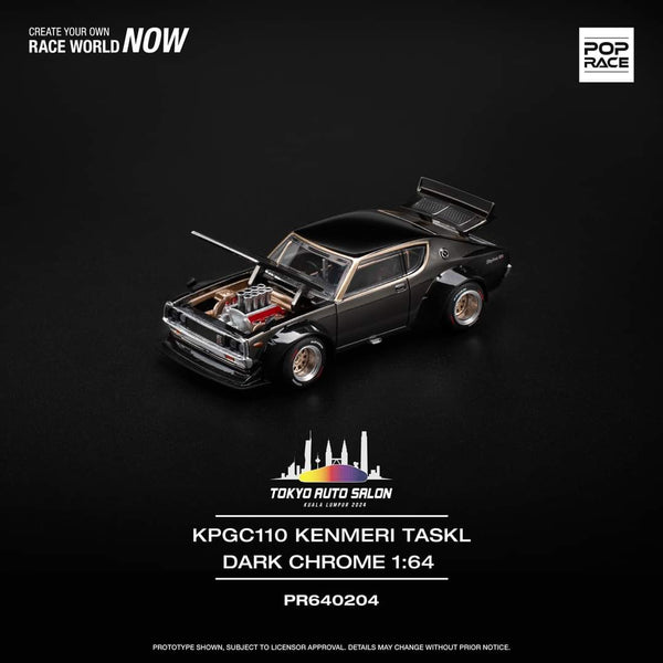 予約 PR640199 POP RACE 1/64 日産 スカイライン ケンメリ KPGC110 SKYLINE GT-R DRIFT  (KENMERI) ADVAN, Boost Gear ミニカー通販